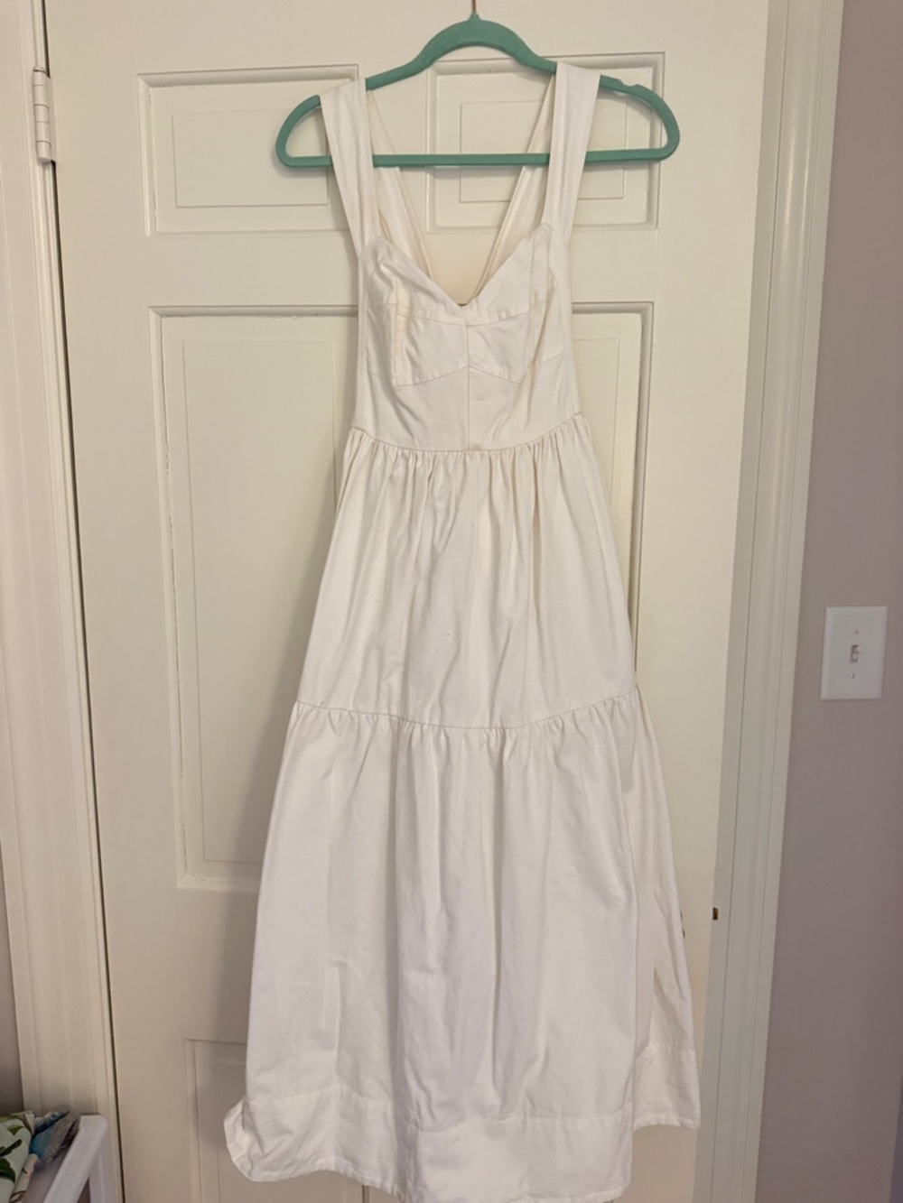 Women's White Midi Sundress
